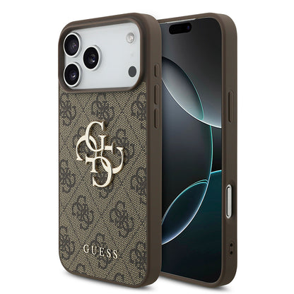Case for Apple iPhone 18 Pro Max / 17 Pro Max, Guess, 4G Big Logo, Brown