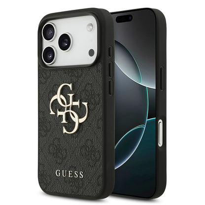 Case for Apple iPhone 18 Pro Max / 17 Pro Max, Guess, 4G Big Logo, Black