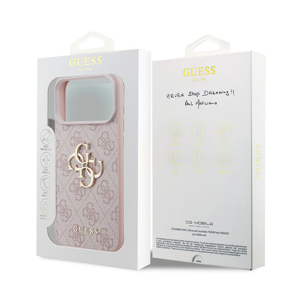 Case for Apple iPhone 18 Pro Max / 17 Pro Max, Guess, 4G Big Logo, Pink