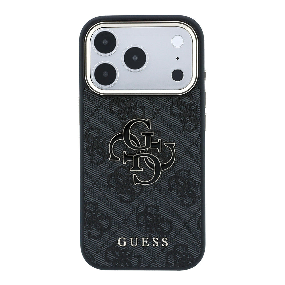 Case for Apple iPhone 18 Pro Max / 17 Pro Max, Guess, 4G Big Resin Logo, Black