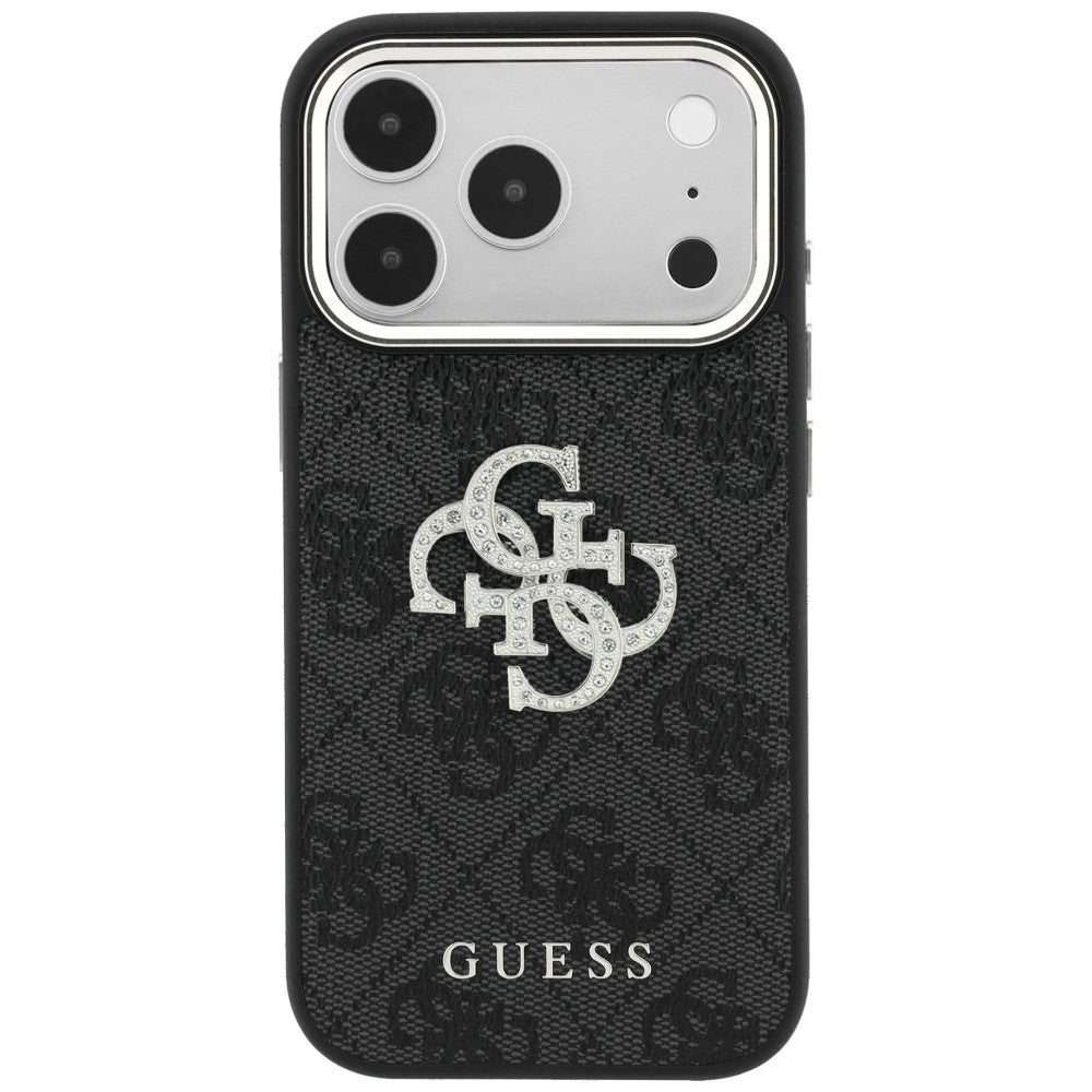 Case for Apple iPhone 18 Pro Max / 17 Pro Max, Guess, 4G Big Strass Logo, Black