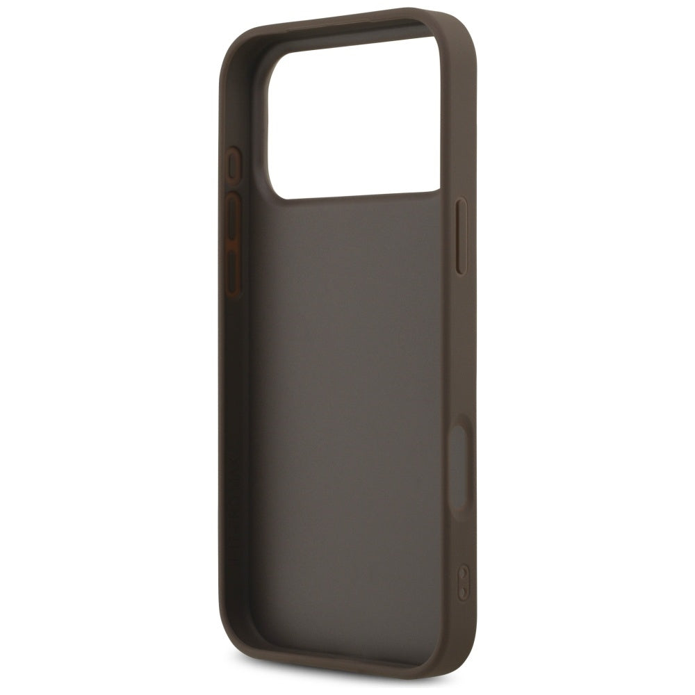 Case for Apple iPhone 18 Pro Max / 17 Pro Max, Guess, 4G Classic Logo, Brown