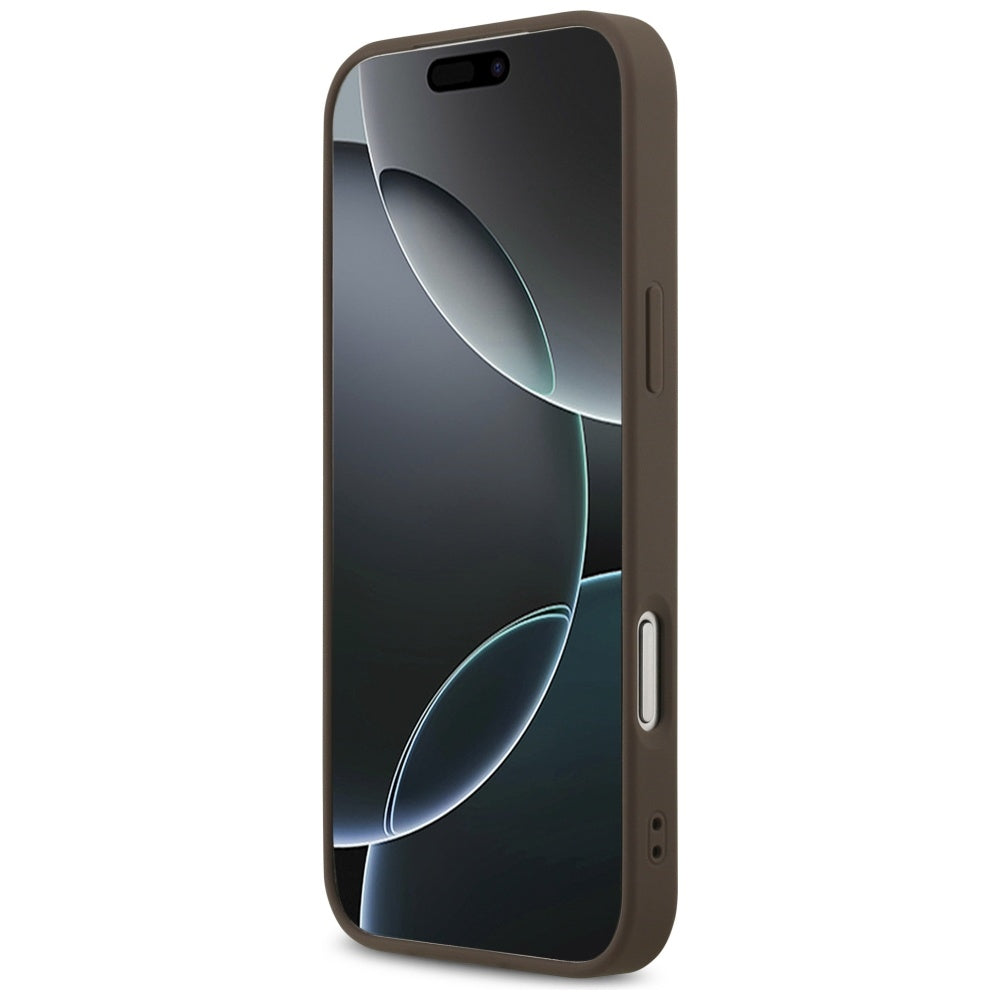 Case for Apple iPhone 18 Pro Max / 17 Pro Max, Guess, 4G Classic Logo, Brown