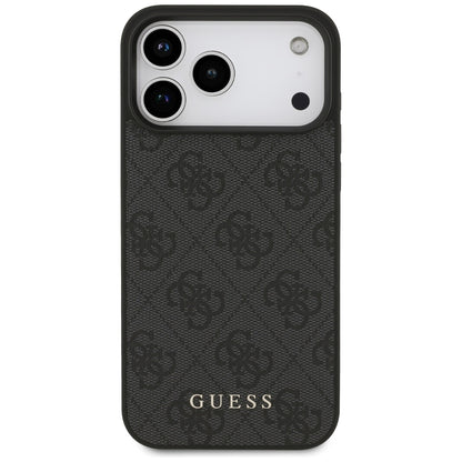 Case for Apple iPhone 18 Pro Max / 17 Pro Max, Guess, 4G Classic Logo, Black