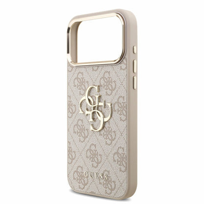 Case for Apple iPhone 18 Pro Max / 17 Pro Max, Guess, 4G Classic Logo with Strap, Pink Gold