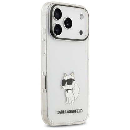 Case for Apple iPhone 18 Pro Max / 17 Pro Max, Karl Lagerfeld, IML Choupette NFT, Transparent