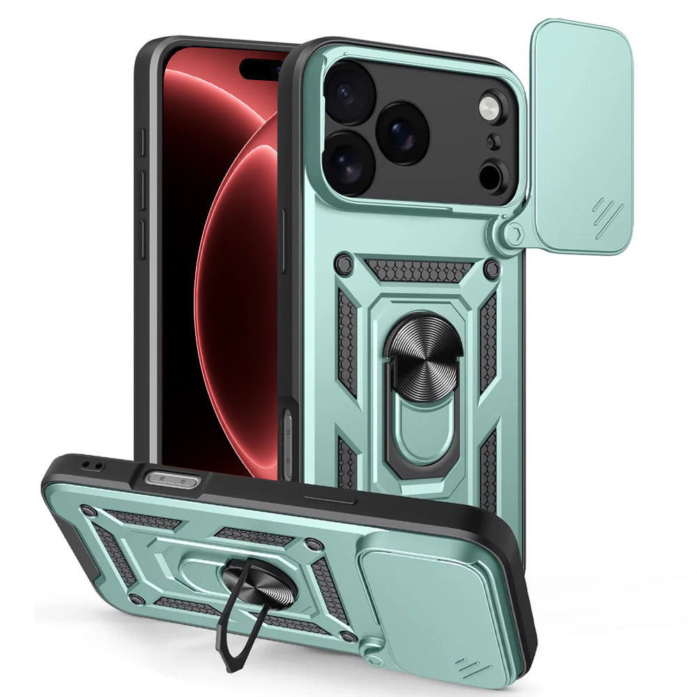 Case for Apple iPhone 18 Pro Max / 17 Pro Max, Techsuit, CamShield, Green