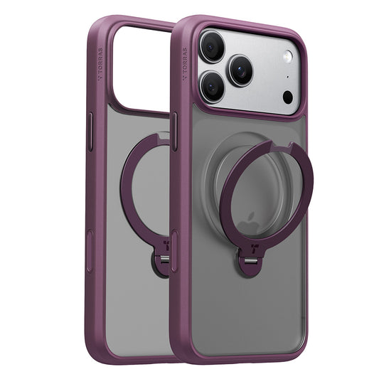 MagSafe Case for Apple iPhone 18 Pro Max / 17 Pro Max, Torras, Ostand Spin, Purple