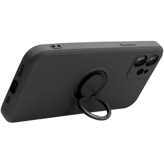 Case for Apple iPhone 16 Plus, OEM, Silicone Ring, Black