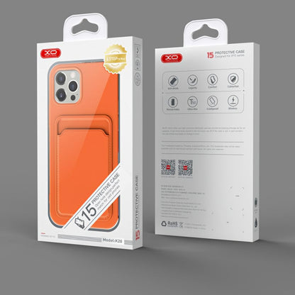 Case for Apple iPhone 15, XO Design, Card Slot, Purple