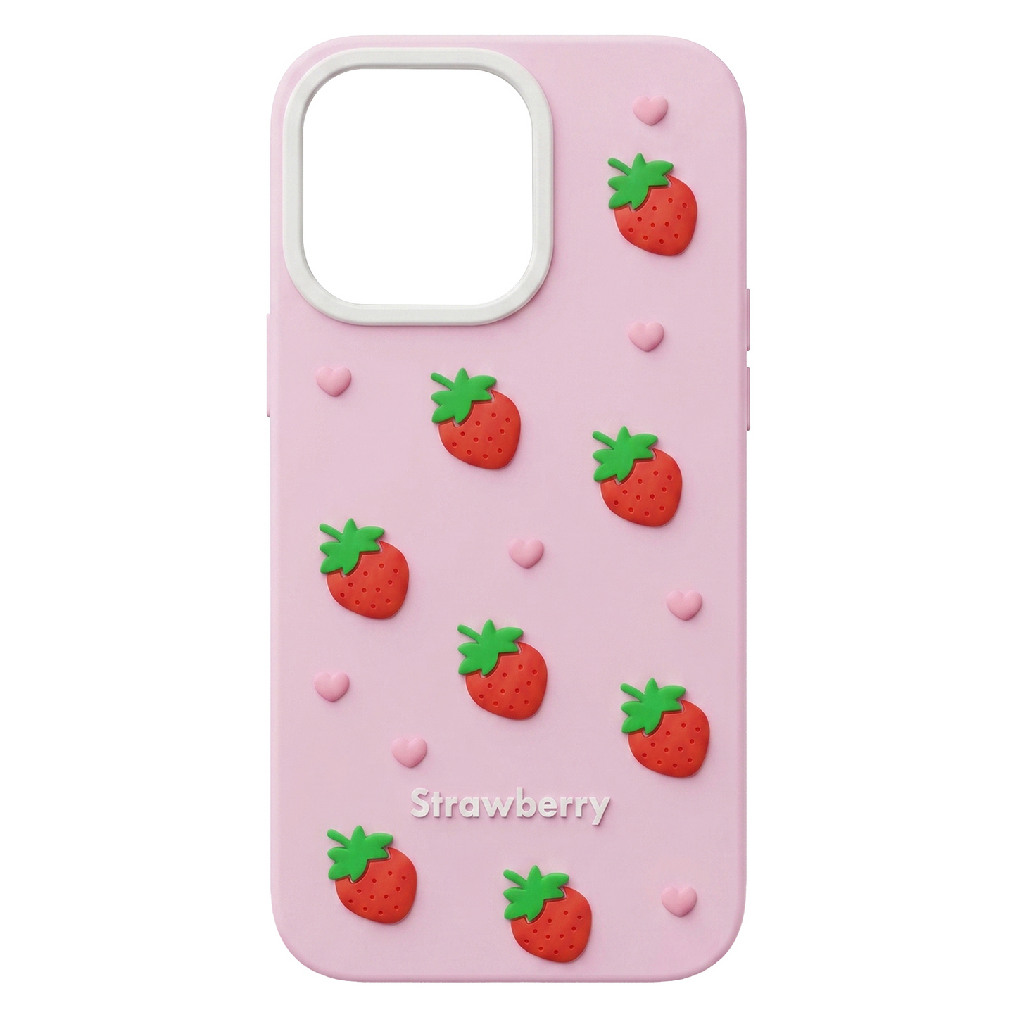 Case for Apple iPhone 15 Pro / 14 Pro, OEM, Strawberry, Pink