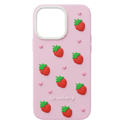Case for Apple iPhone 16 Pro Max, OEM, Strawberry, Pink