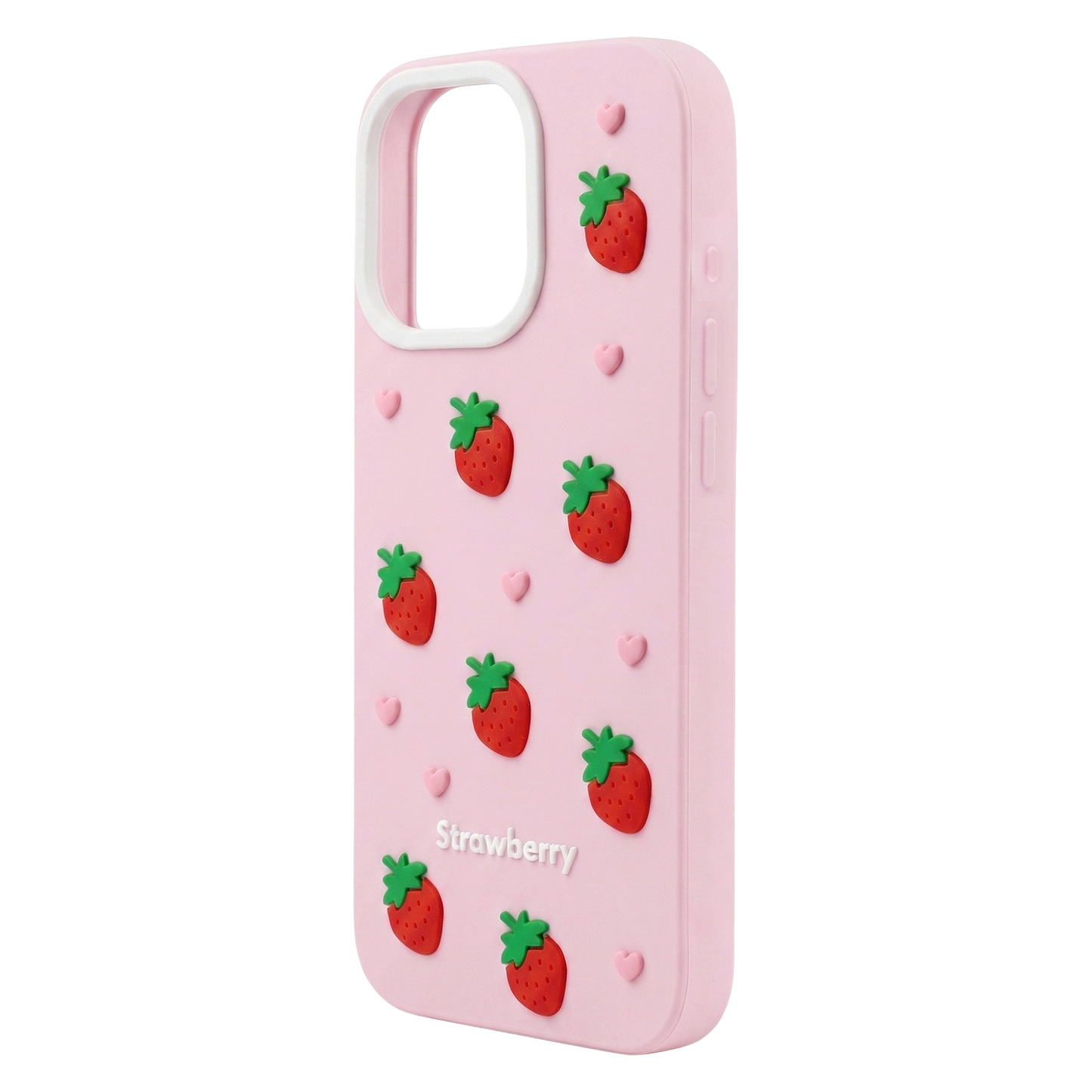 Case for Apple iPhone 12 / 12 Pro, OEM, Strawberry, Pink