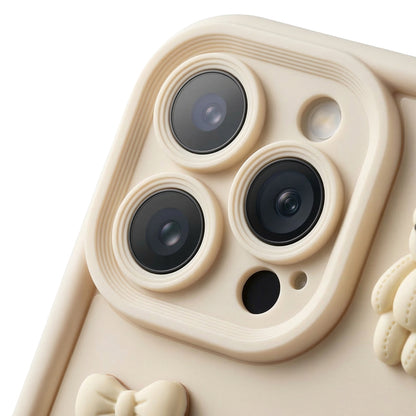 Case for Apple iPhone 11, OEM, Ultra Trendy 3D Bear, Beige