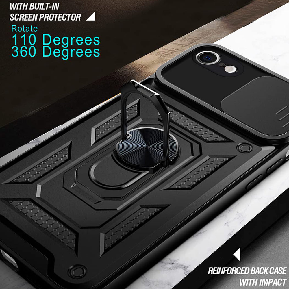 Case for Apple iPhone 6 / 6s, Techsuit, CamShield, Black