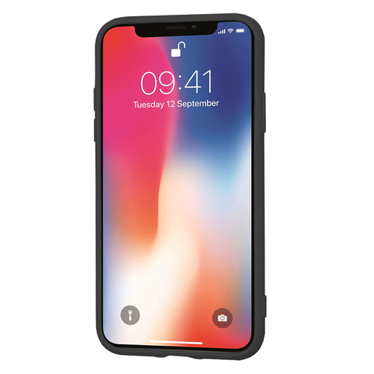 Case for Apple iPhone XS / X, Techsuit, SoftFlex, Black