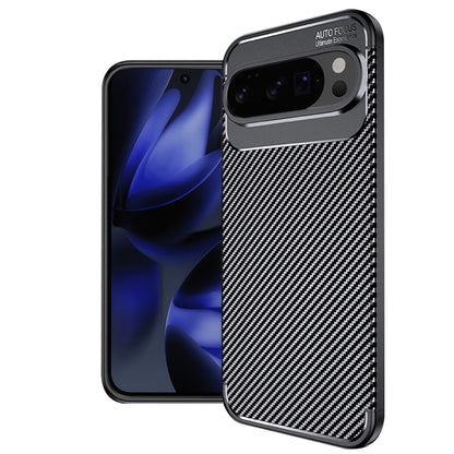 Case for Google Pixel 10 Pro XL, Techsuit, CarbonFiber, Black