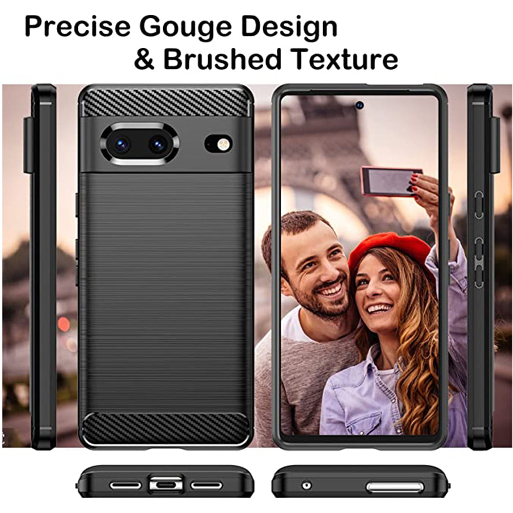Case for Google Pixel 7, Techsuit, Carbon, Black