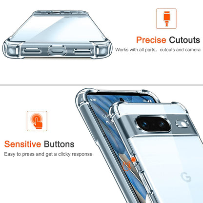 Case for Google Pixel 7, Techsuit, Shockproof Clear, Transparent