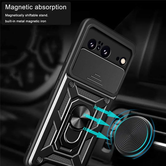 Case for Google Pixel 8, Techsuit, CamShield, Black