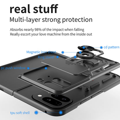 Case for Google Pixel 9 Pro Fold, Techsuit, CamShield, Pink