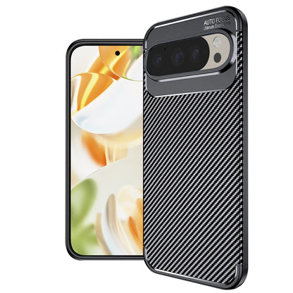Case for Google Pixel 9 Pro, Techsuit, CarbonFiber, Black
