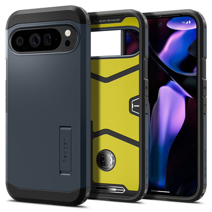 Case for Google Pixel 9 Pro XL, Spigen, Tough Armor, Blue ACS07727