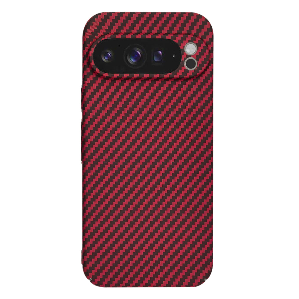 Case for Google Pixel 9 Pro XL, Techsuit, Carbonite FiberShell, Red