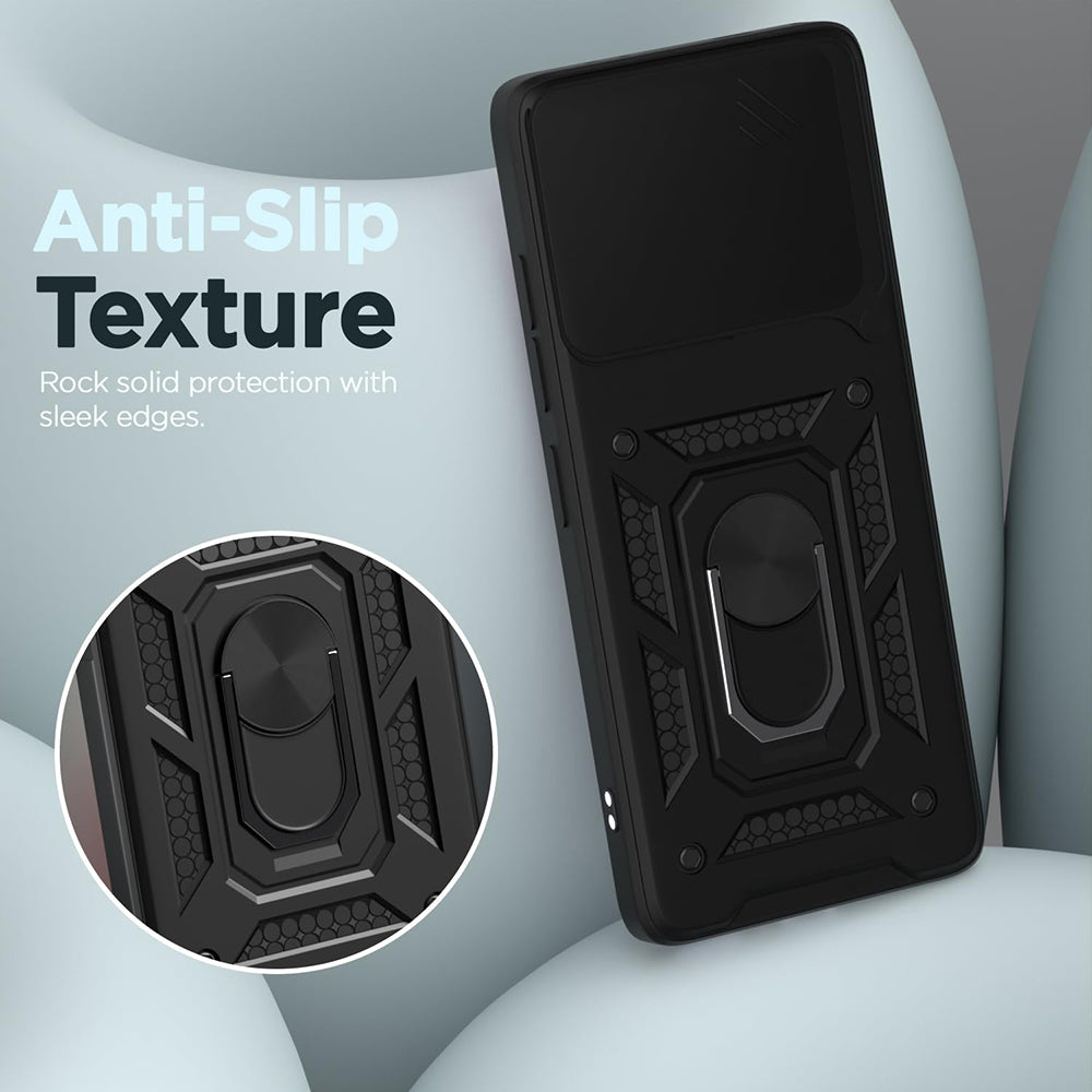 Case for Honor 400 Lite, Techsuit, CamShield, Black