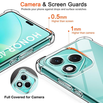 Case for Honor 400 Lite, Techsuit, Shockproof Clear, Transparent