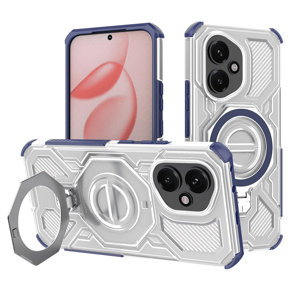 Case for Honor 400, Techsuit, Carbon Shield Pro, Blue
