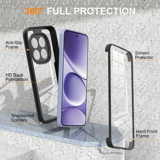 Case for Honor 600 Lite, Techsuit, ColorVerse 360, Black