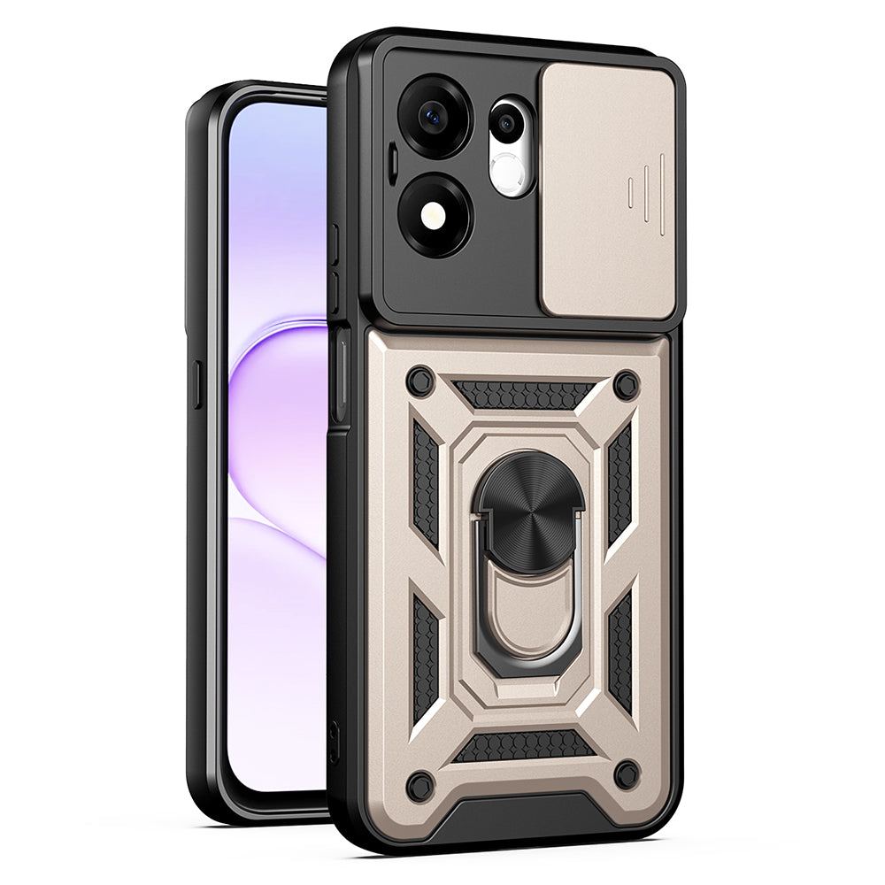 Case for Honor 600 Smart, Techsuit, CamShield, Gold