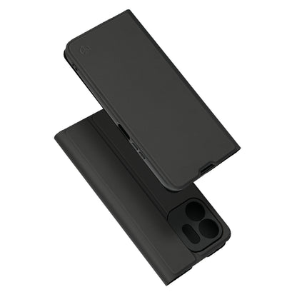 Case for Honor 600 Smart, Techsuit, Magskin Book Long Blitz Cutout, Black