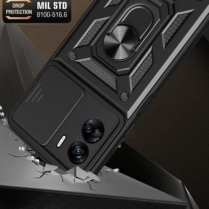 Case for Honor 90 Lite, Techsuit, CamShield, Black