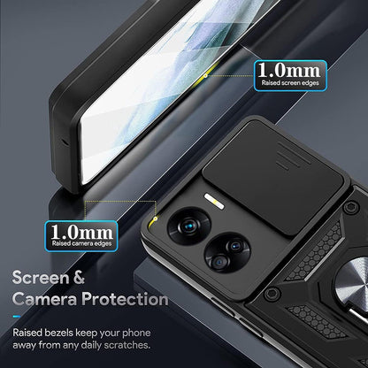 Case for Honor 90 Lite, Techsuit, CamShield, Black