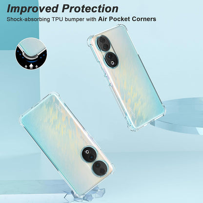 Case for Honor 90 Pro, Techsuit, Shockproof Clear, Transparent