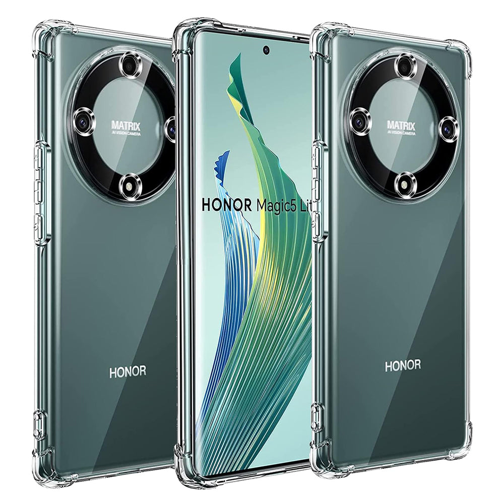 Case for Honor Magic5 Lite, Techsuit, Shockproof Clear, Transparent