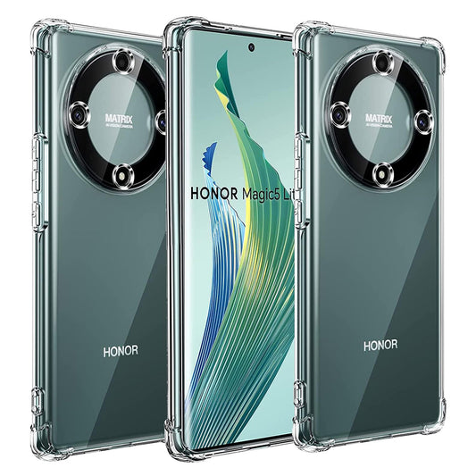 Case for Honor Magic5 Lite, Techsuit, Shockproof Clear, Transparent
