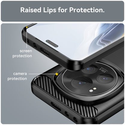 Case for Honor Magic6 Pro, Techsuit, Carbon, Black