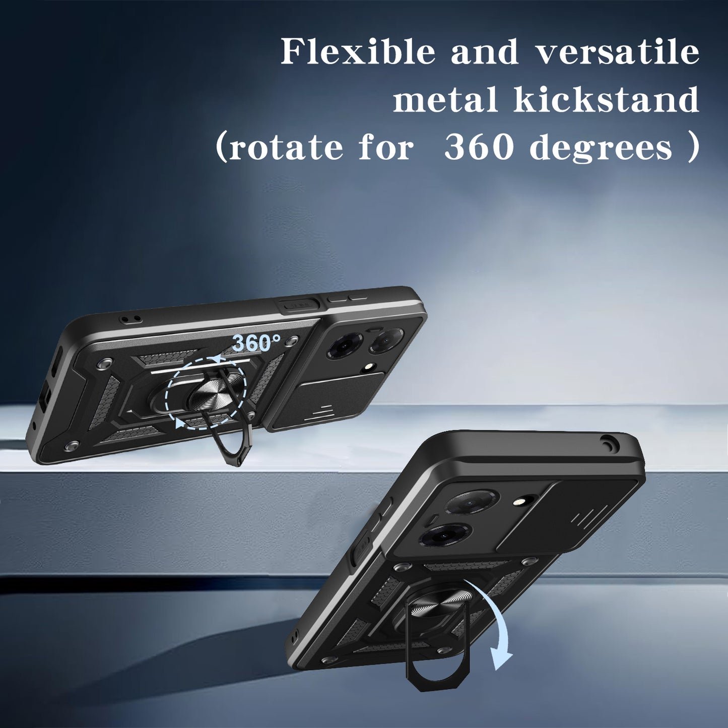 Case for Honor Magic8 Pro, Techsuit, CamShield, Black