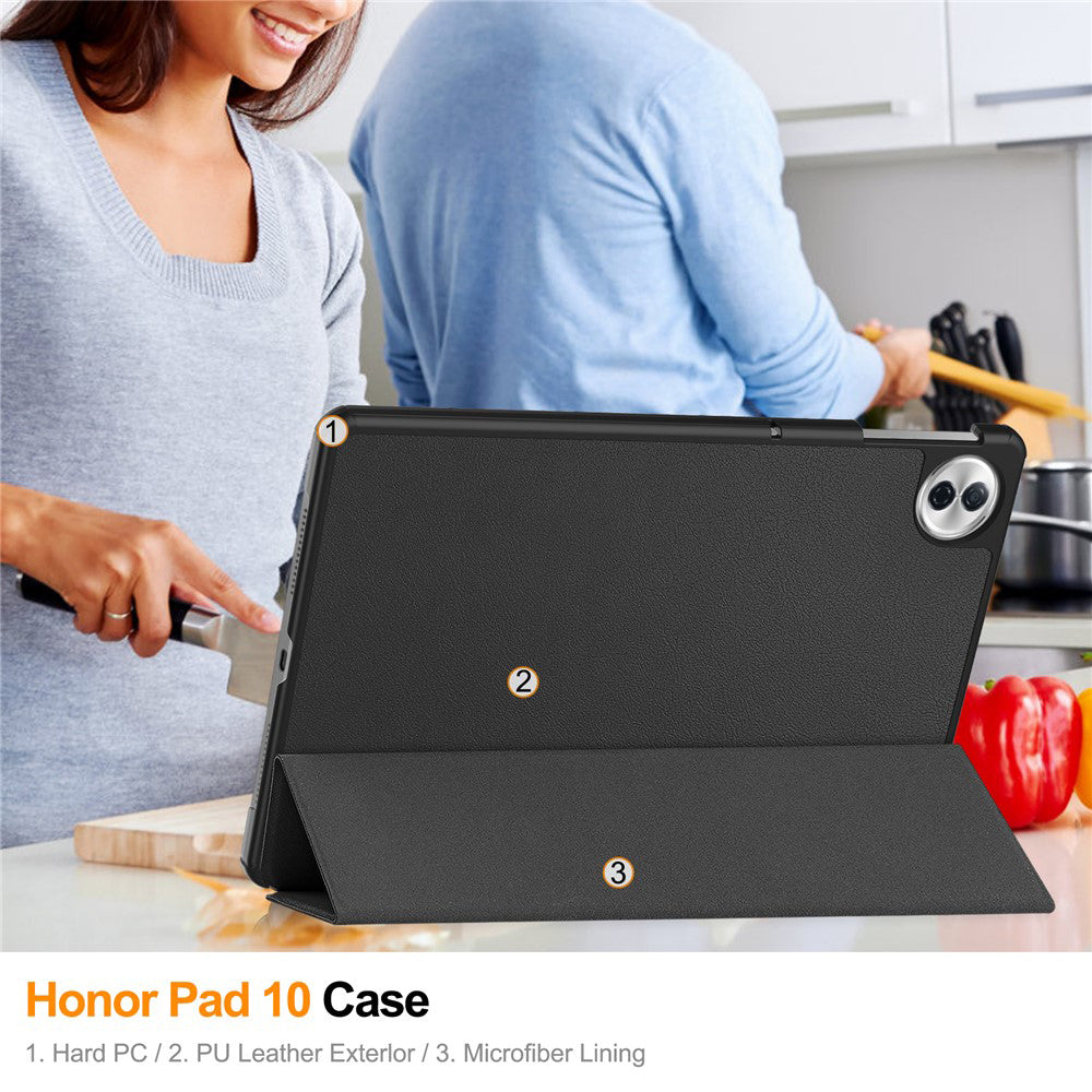 Case for Honor Pad 10, Techsuit, FoldPro, Black