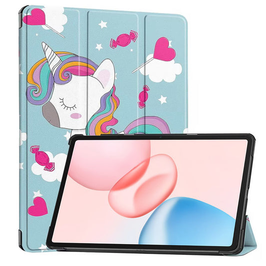 Case for Honor Pad 10, Techsuit, FoldPro Unicorn, Multicolor