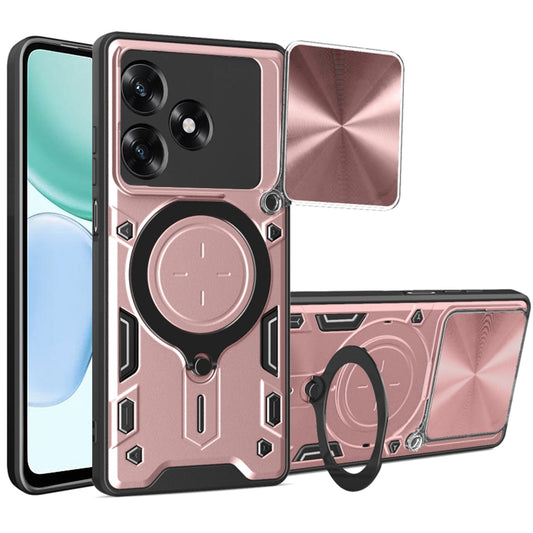 Case for Honor X5c Plus, Techsuit, CamGuard Pro, Rose Gold