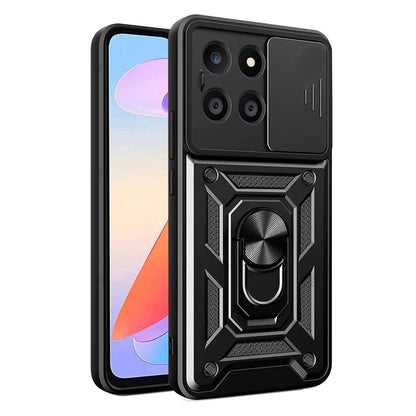 Case for Honor X6a, Techsuit, CamShield, Black
