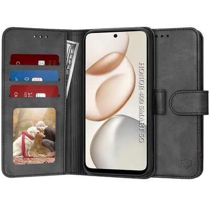 Case for Honor 400 Smart 4G / X7d 4G, Techsuit, Diary Book, Black
