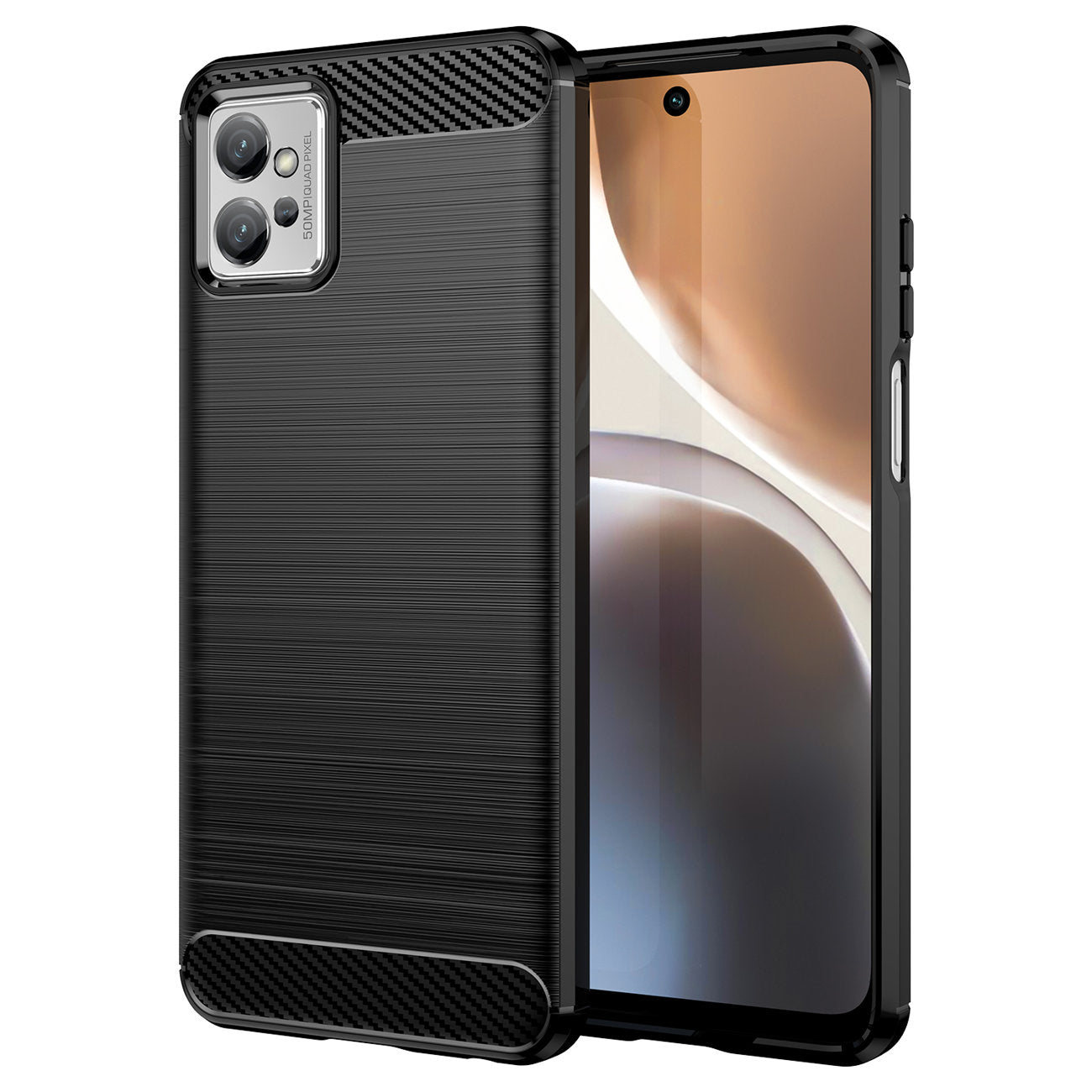 Case for Honor X8a, OEM, Carbon Pro, Black