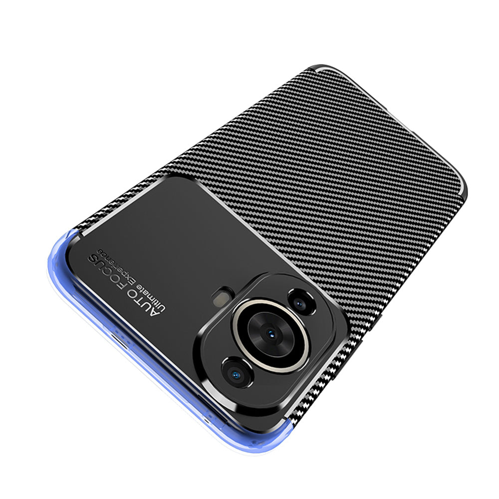 Case for Huawei nova 12s / nova 11, Techsuit, CarbonFiber, Black
