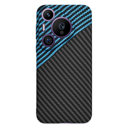 Case for Huawei Pura 70 Pro, Techsuit, Carbonite FiberShell, Black Blue