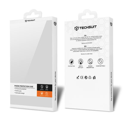 Case for Huawei Pura 70 Pro, Techsuit, Carbonite FiberShell, Black Gray